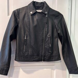 Black Faux Leather Jacket